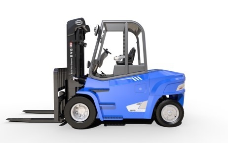 Der in China hergestellte, BYD-gestützte, vier-Pivot-Gleichgewichts-Forklift mit einem Gewicht von 4,0-4,5-5,0 Tonnen für Dual Drive