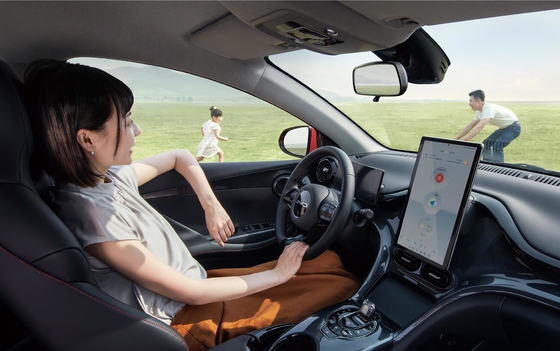 BYD e2 kompakt reine elektrische Limousine hat eine Reichweite von 405 km