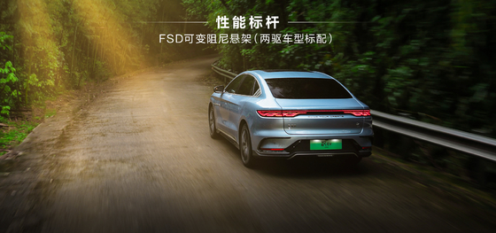 BYDs Flaggschiff rein elektrische Limousine, der Han EV, hat eine ultra lange Reichweite von 715 km Allradantrieb