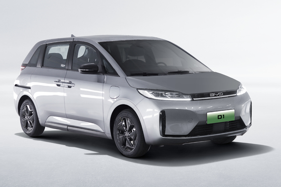 BYD Pure Electric Taxi D1 hat eine Reichweite von 418 km und eine elektrische Schiebetür