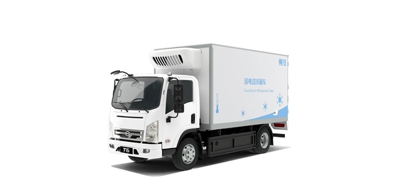Heißer Verkauf 180KM BYD reine elektrische Kühlschachtel LKW Stadt Lieferung