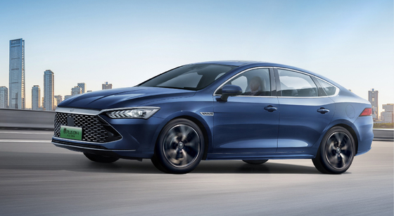 Der König der Kostenleistung: Super Hybrid Pure Electric Reichweite 120KM BYD Qin Plus DMI Elektrische Limousine