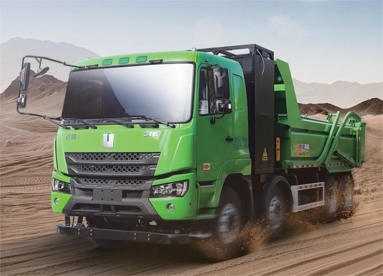 Hergestellt in China, CATL-Batterie 422 Grad Ladeversion, 8X4 reine elektrische Mülltruck M7 Flachdach für städtische Abfalltransporte
